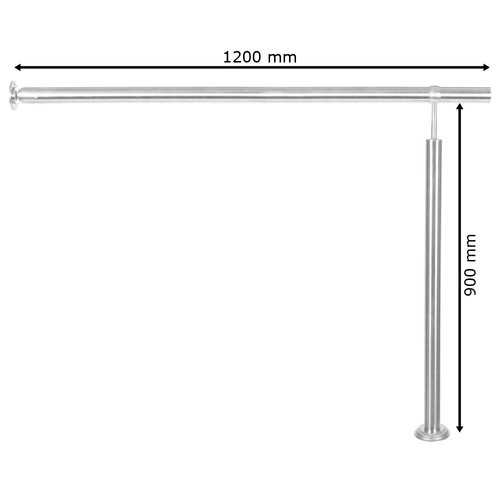 Edelstahl Treppengeländer Handlauf Geländer Aufmontage Längenauswahl Treppe - Bild 30 von 48