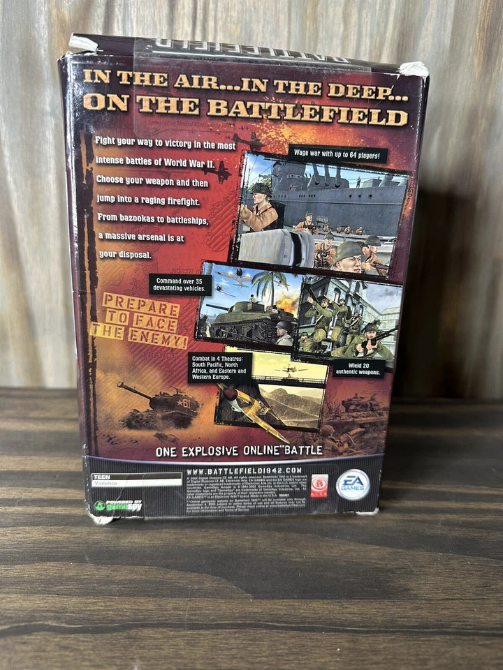 Battlefield 1942, 2002, Small Box, New & Sealed - Damaged Box - Image 3 of 3