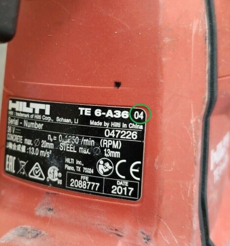 Mandril portabrocas HILTI TE3-M TE6-A22 TE6-A36 AVR (04) TE6-CL #2296384 2123167 - Picture 2 of 8