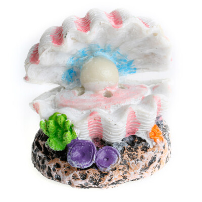 Aquarium Ornament Bubble Stone Artificial Coral Shells Fish Tanks Decor