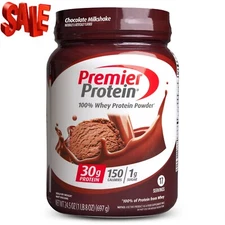 Premier Protein 100% Whey Protein Powder, Chocolate Milkshake, 30g Protein, 24.5
