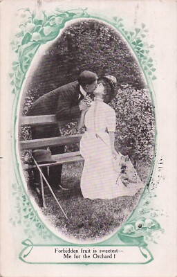 Postcard Vintage (2)Forbidden fruit is sweetest(2-Card #'s) (2-P) (#434)