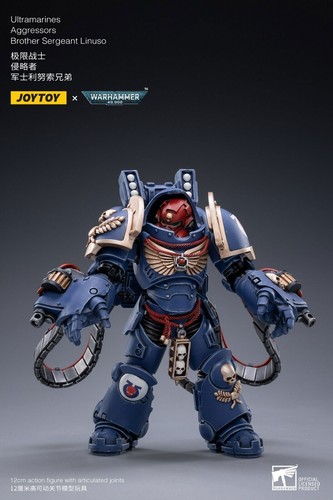 JOYTOY X Warhammer 40k JT2184 Ultramarines Aggressors 1/18 Action Figure SET 3 - Picture 9 of 10