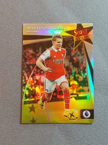 Martin Odegaard [Gold] #10 2022 Panini Select Premier League Stars card