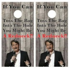 KT Cornhole Wraps You Might Be A Redneck Barn Wood laminated Cornhole Wraps / St