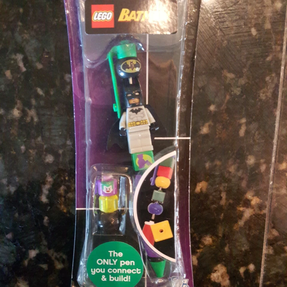 Lego Batman Pluma El Guasón 2065 Lápiz Juguete y Juego - NUEVO Y SELLADO - MUY RARO Foto 2 de 4