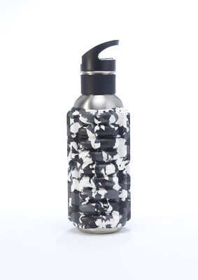 Foam Muscle Roller Trinkflasche - Black/White Camo 750ml