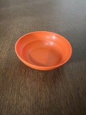 Vintage Tupperware Toys 1401-2 Mini Cereal Bowls Retro Orange color No Lid