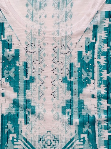 Cato Woman Größe 18/20 W Pullover ärmellos Oberteil asymmetrischer Saum Strass gebraucht, in einwandfreiem Zustand - Bild 4 von 7