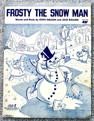 Frosty The Snow Man Sheet Music 1950 Ukulele