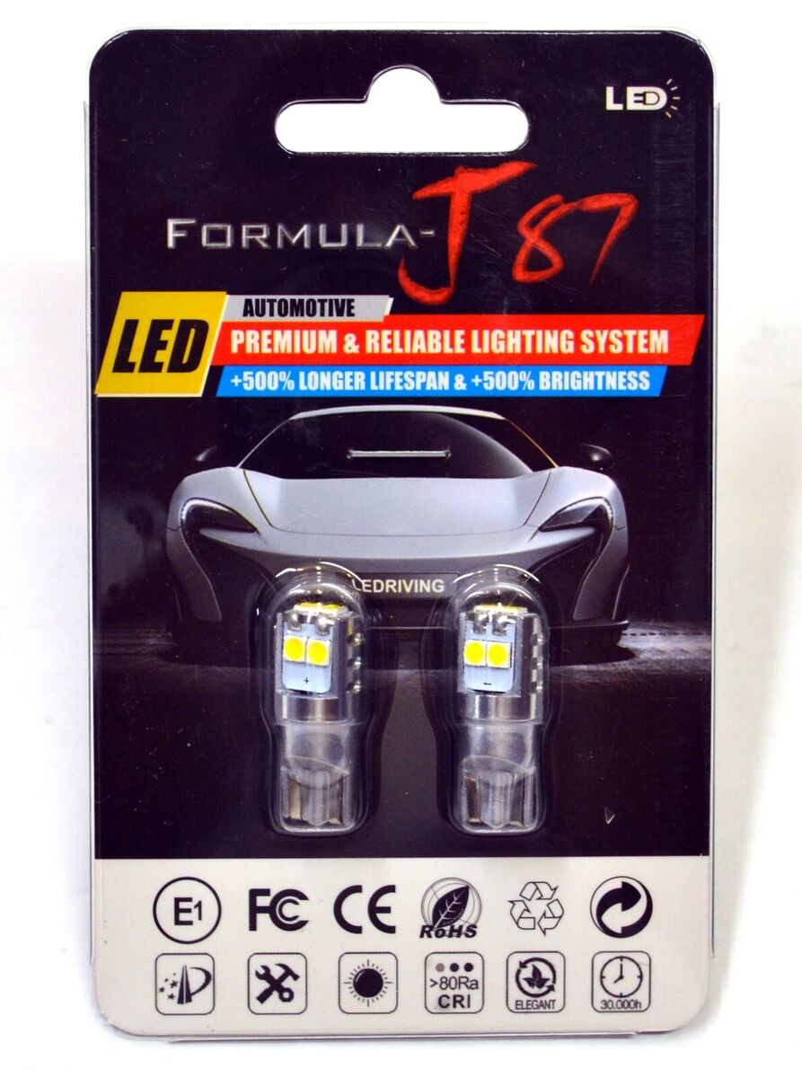LED 3030 Luce Viola 12000K 194 Due Lampadine Targa Etichetta LED 3030 Luce Viola 12000K 194 Due Lampadine Targa Etichetta