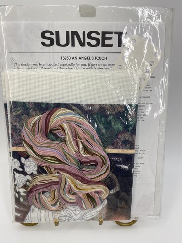 Vintage Sunset No Count Cross Stitch Kit “An Angel’s Touch” 1995 - Picture 6 of 8
