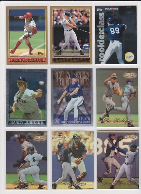 1998 Topps Baseball NM you pick base stars RC rookie insert Hall of Famers