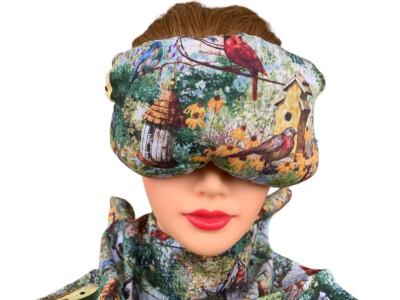 Eye Mask Lavender Eucalyptus, Sinus, Herbal Pack, Hot Cold Pack, Bird House