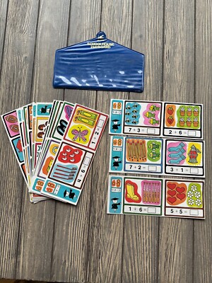 Vintage Edu-Cards School House Playboard Learn Mathematics with Case