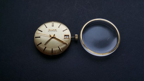 GENTS BULOVA ACCUTRON CAL 2181F HUMMING ELECTRONIC WRIST WATCH MOVEMENT 4U2FIX