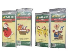 Vtg Christmas Yard Art Do It Yourself Wood Pattern NEW-lot of 4 diff designs