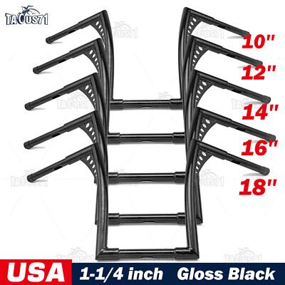 Rise 10'' 12'' 14'' 16'' Ape Hanger Handlebars For Harley Softail Sportster Dyna