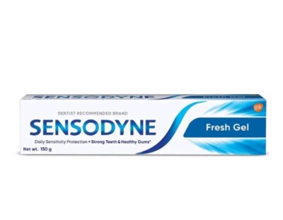 New & Fresh Gel Sensodyne Toothpaste For Sensitive Teeth 150gm (pack of 2)