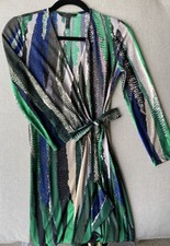 bcbg asymmetrical satin wrap dress