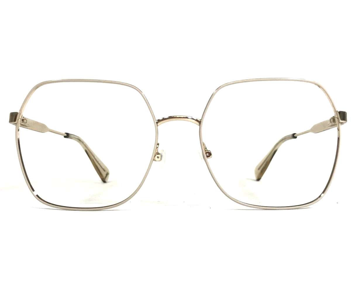Longchamp Eyeglasses Frames LO2148 771 Gold Beige Hexagon
