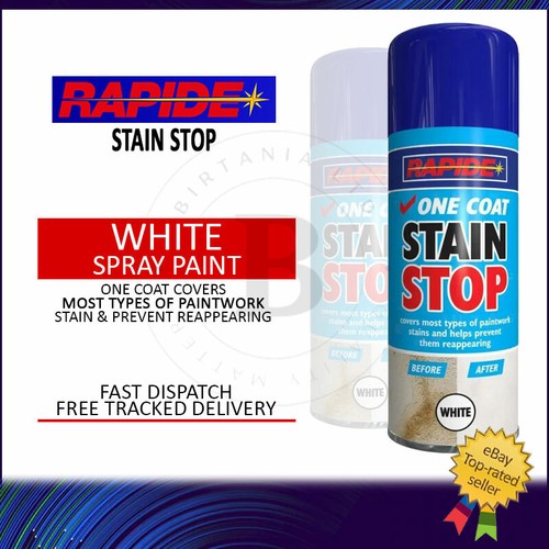 1x Stain Stop One Coat Blocker Aerosol Spray Damp Mould Prevent on