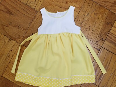 Iris And Ivy Yellow \u0026 White Dress Size 