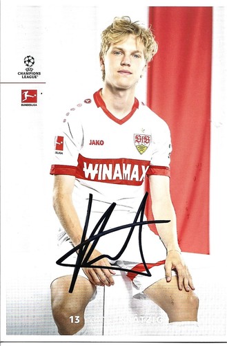 FRANS KRÄTZIG-VFB STUTTGART-AUTOGRAMMKARTE-RAR