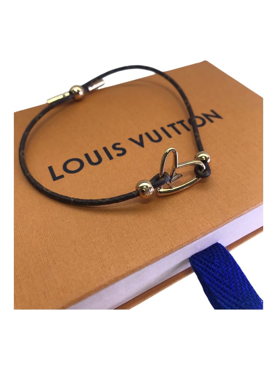 Louis Vuitton fall in love Bracelet M8024A Gold Brown Heart