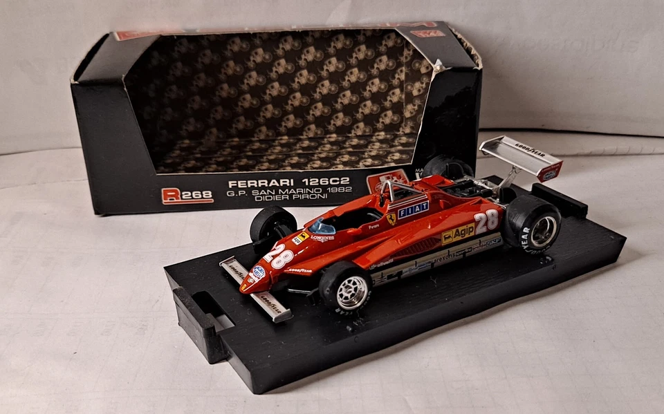 2245. BRUMM R268 Ferrari 126C2 F.1 GP San Marino 1982-Didier Pironi  MB - Immagine 2 di 4