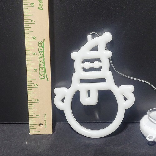 Decorazione pupazzo di neve illuminato 6,5" con ventosa - Foto 7 di 7