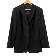 Brooks Brothers Woman Classic Wool Blazer Black 14W