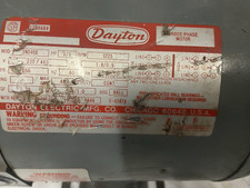 Dayton Motor Model  3N040E 1/3 Hp, 1725 RPM, 230/460 Volt, D56 Frame, 3 Ph