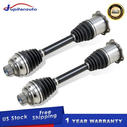 2X Front Driver Passenger CV Axle Shaft For Audi A6 A7 A8 Quattro S6 S8 Q5 RS7