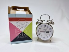 Sharp Stainless Twin Bell Alarm Clock Model SPC800