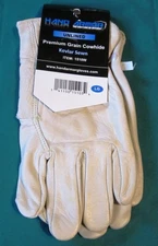Hand Armor Full grain Pigskin cotton lined Leather Gloves -NEW- SZ  LARGE -