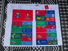 My Christmas ABC Book By Fabric Traditions Fabric Panel new uncut 1997