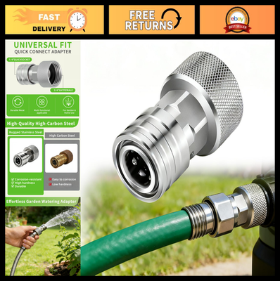 #ad Garden Hose to Pressure Washer Adapter 3 4quot; GHT to 1 4quot; Quick Connect Stainless $31.99