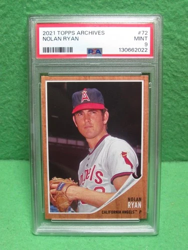 PSA 9 Mint - 2021 Topps Archives  - Nolan Ryan - California Angels  # 72