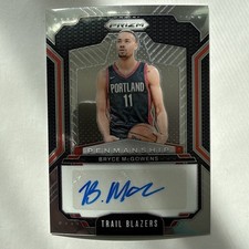 2024-25 Panini Prizm - Penmanship Bryce McGowens #PNM-MCG (AU) Portland Nebraska