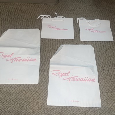 THE ROYAL HAWAIIAN HOTEL A LUXURY COLLECTION RESORT Waikiki LOT OF 4 Paper Bags