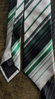 Gucci Runway Tie Frida Gianini Silk Green Black Designer