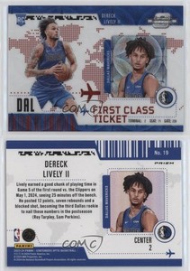 2023 Panini Contenders Optic International Red Prizm Dereck Lively II Rookie RC