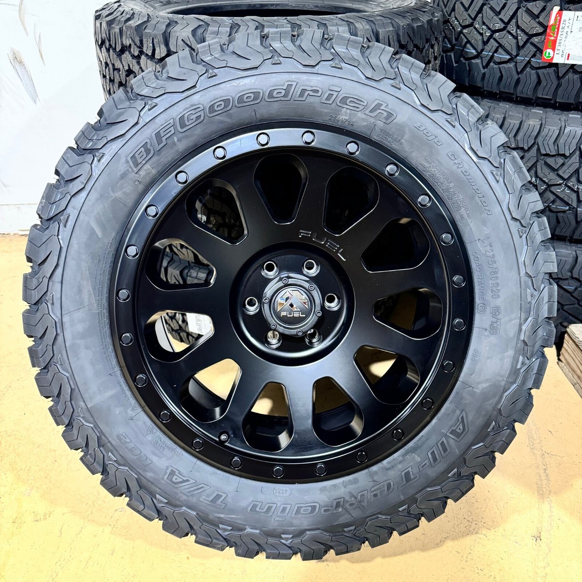 20x9 Fuel D579 Vector Black Wheels BFG 33 20x9 Fuel D579 Vector Black Wheels BFG 33