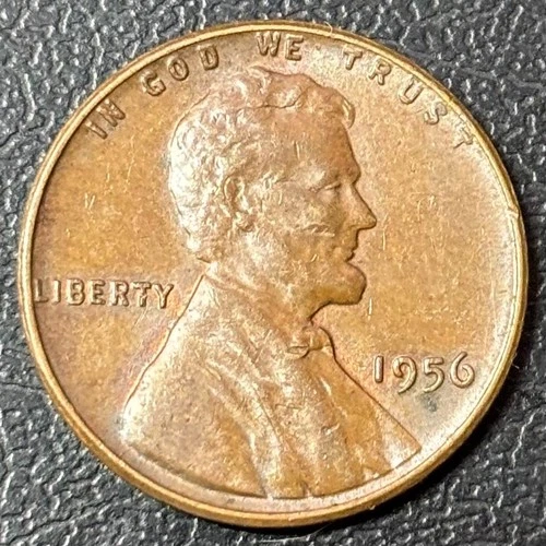 1956 Lincoln Wheat Cent • Fine to XF Extra Fine • Philadelphia Mint • Semi-Key