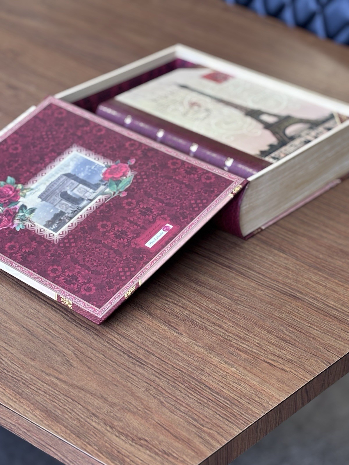 A set of decorative nesting faux storage books by Punch Studio