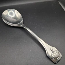 Vintage BSF Edelstahl 18/8 Stainless Steel Spoon With Embossed Fruit Bowl Design