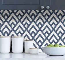 NuWallpaper Navy Vinyl Peel & Stick Washable Wallpaper Roll (Covers 30.75 Sq.)