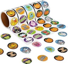 Halloween Party Favors - 500 Pcs Round Stickers for Kids, Classroom  Party Trea