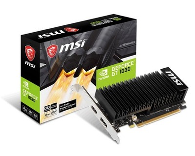 824142159125 Karta graficzna GeForce GT 1030 OC 2GB DDR4 64BIT HDMI/DP MSI